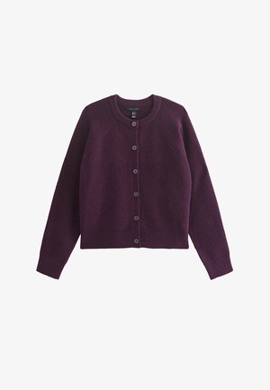 New Look, KNITTED MEET THE JEAN RAGLAN CARDIGAN - Strickjacke - purple