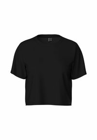 CROP  PCSARA - Camiseta básica - black