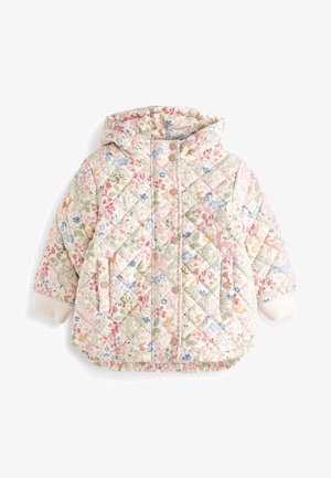 Abrigo de invierno - cream pink floral