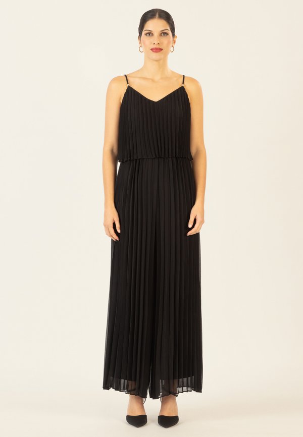 PLISSEEOVERALL - Jumpsuit - schwarz