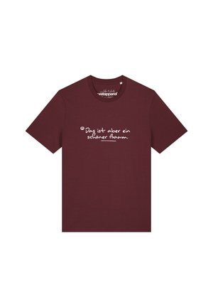 DAS IST ABER EIN SCHÖNER BAUM - T-shirt print - burgundy