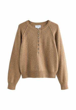 HENLEY - Jumper - camel brown