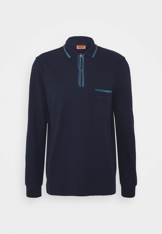 LONG SLEEVE - Poloshirt - blue navy