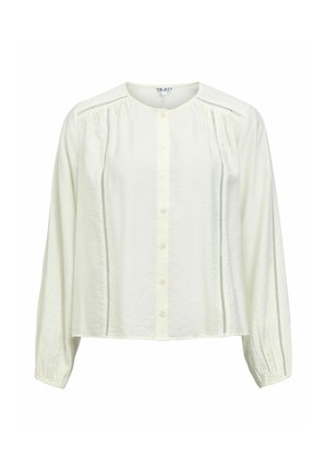Object, SHIRT COLLARLESS BUTTON - Blouse - white