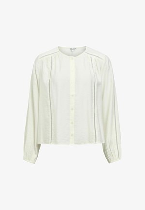 Object, SHIRT COLLARLESS BUTTON - Blouse - white