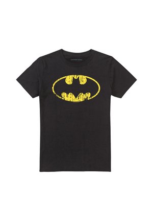 Cotton Soul, BATMAN CLASSIC LOGO DISTRESSED - Print T-shirt - black