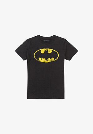 Cotton Soul, BATMAN CLASSIC LOGO DISTRESSED - Print T-shirt - black