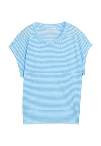 MIT STREIFENMUSTER - T-shirt imprimé - blue white stripe