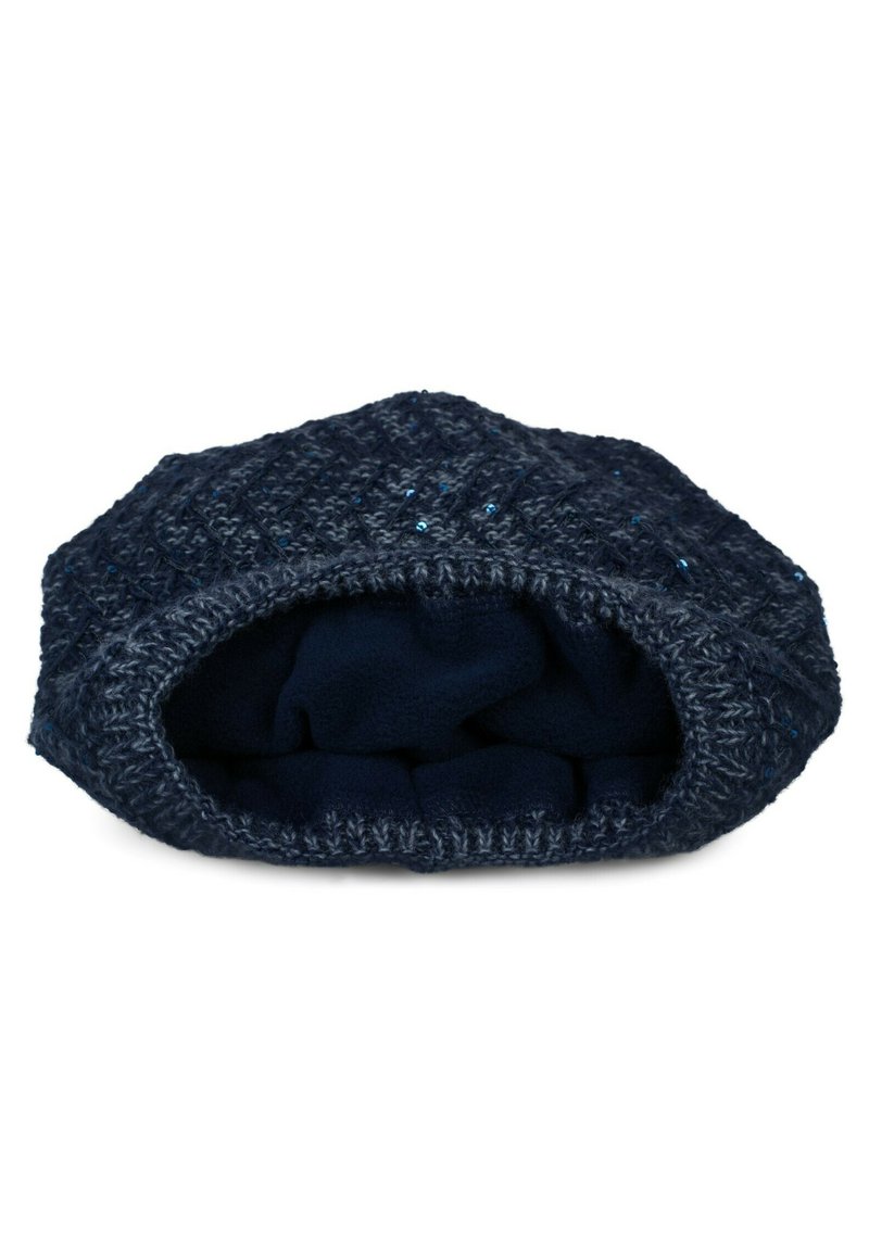 Damen Mützen | STYLEBREAKER BEANIE MÜTZE MIT PAILLETTEN UND THERMO FUTTER WINTER SLOUCH Mütze dunkelblau - KX72417 Damen Mützen | STYLEBREAKER BEANIE MÜTZE MIT PAILLETTEN UND THERMO FUTTER WINTER SLOUCH Mütze dunkelblau - KX72417