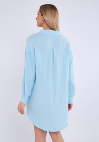 GINI LONDON TEXTURED - Abito a camicia - blue