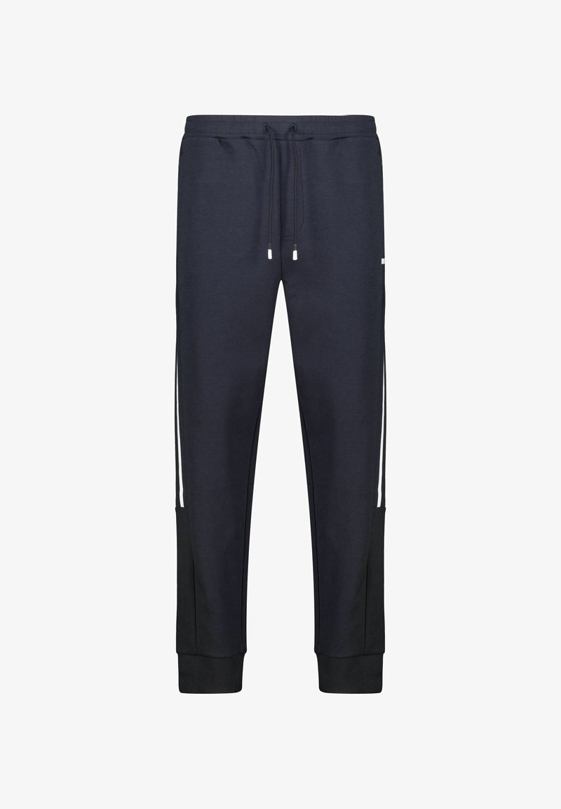 BOSS HADIKONOS MIT GALONSTREIFEN - Tracksuit bottoms - marine