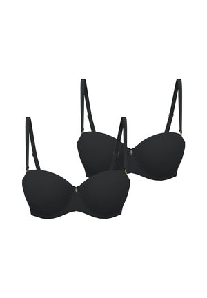 2-PACK SENSATION - Podprsenka s kosticemi - schwarz