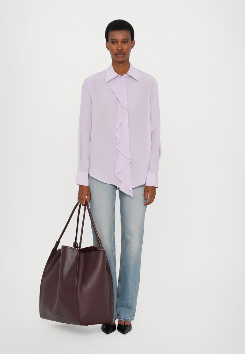 Victoria Beckham XL TOTE - Shoppingväska - burgundy