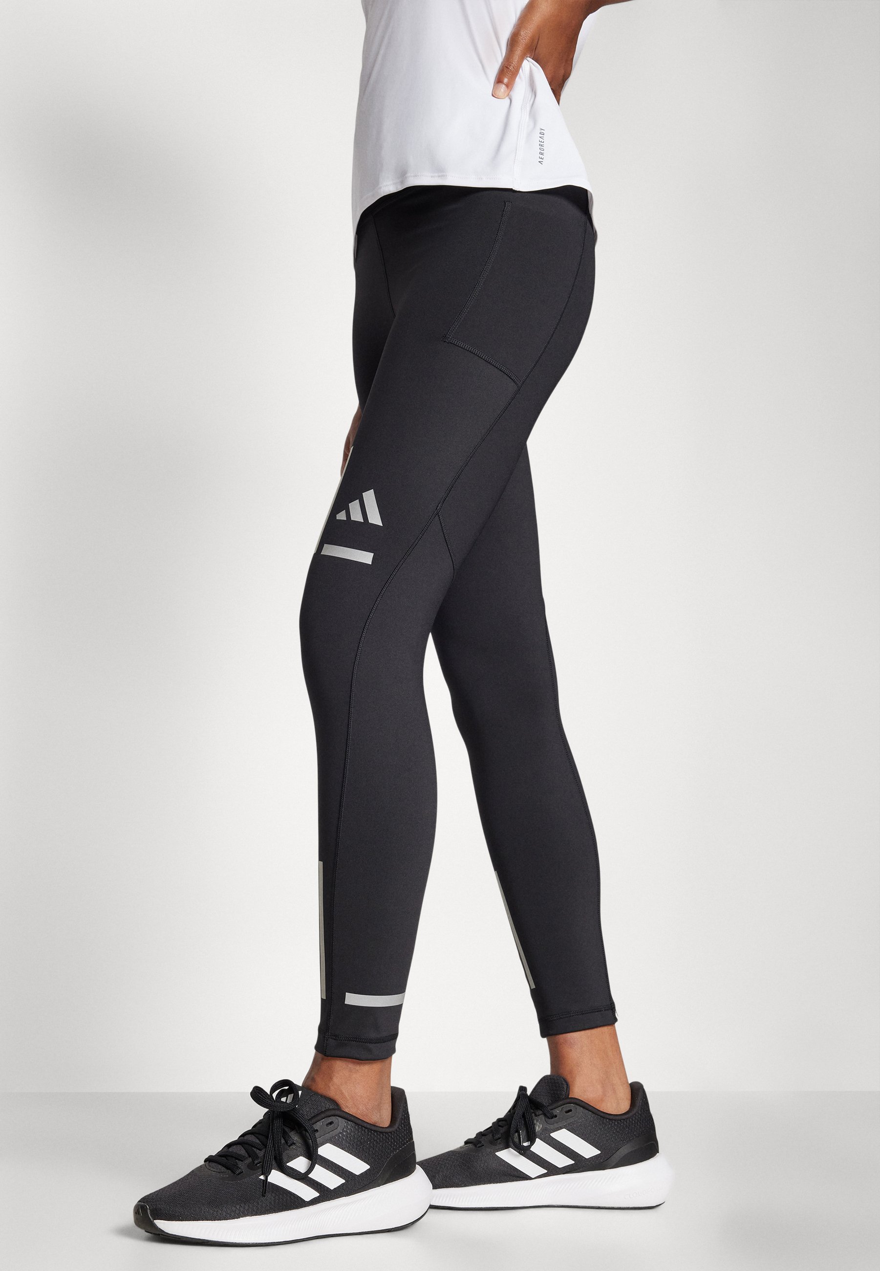 adidas Performance ULTIMATE REFLECTIVE 7/8 - Running tights - black -  Zalando.co.uk