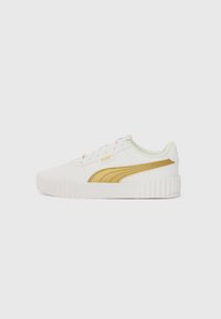 Unselected, white/gold-coloured