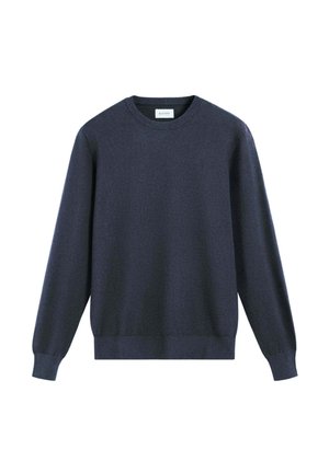 BASIC ROUND NECK - Jersey de punto - navy