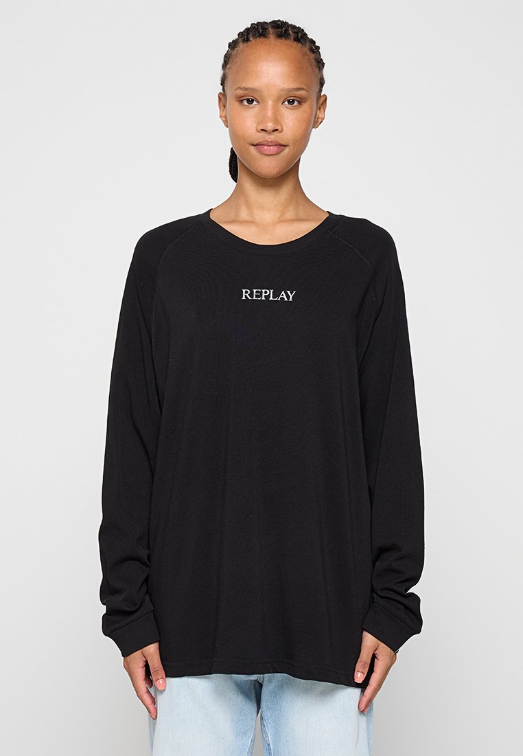 Replay Longsleeve zwart Replay Longsleeve zwart