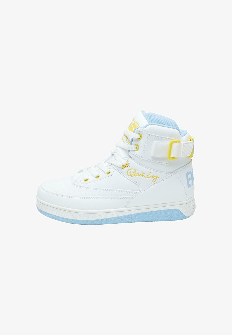 Patrick Ewing REBOUND BY EWING 33 HI - Visoki športni copati - white skyblue yellow