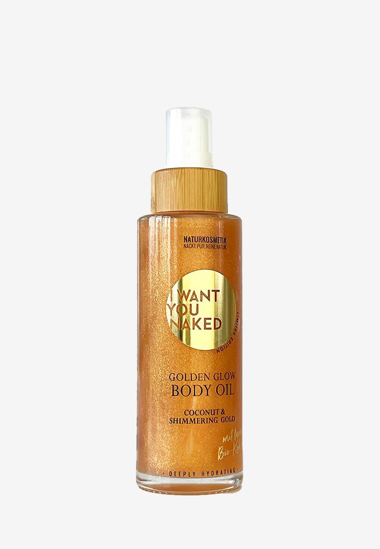 I WANT YOU NAKED - GOLDEN GLOW BODY OIL - Olejki i połyskujące kosmetyki do ciała, Powiększ