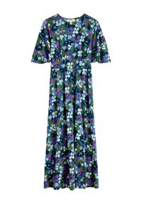 CHATEAUX HALF SLEEVE - Džersio suknelė - teal crayon floral dark drift