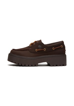 Timberland, STONE STREET BOAT SHOE - Scarpe da barca - dark brown nubuck