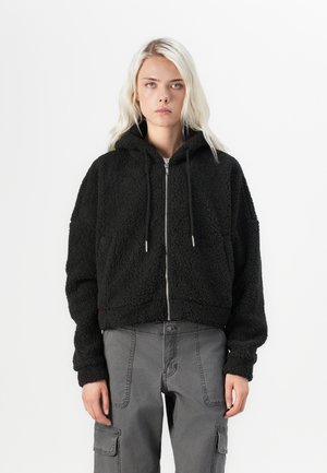 NMCUDDLE CROP JACKET - Veste polaire - black