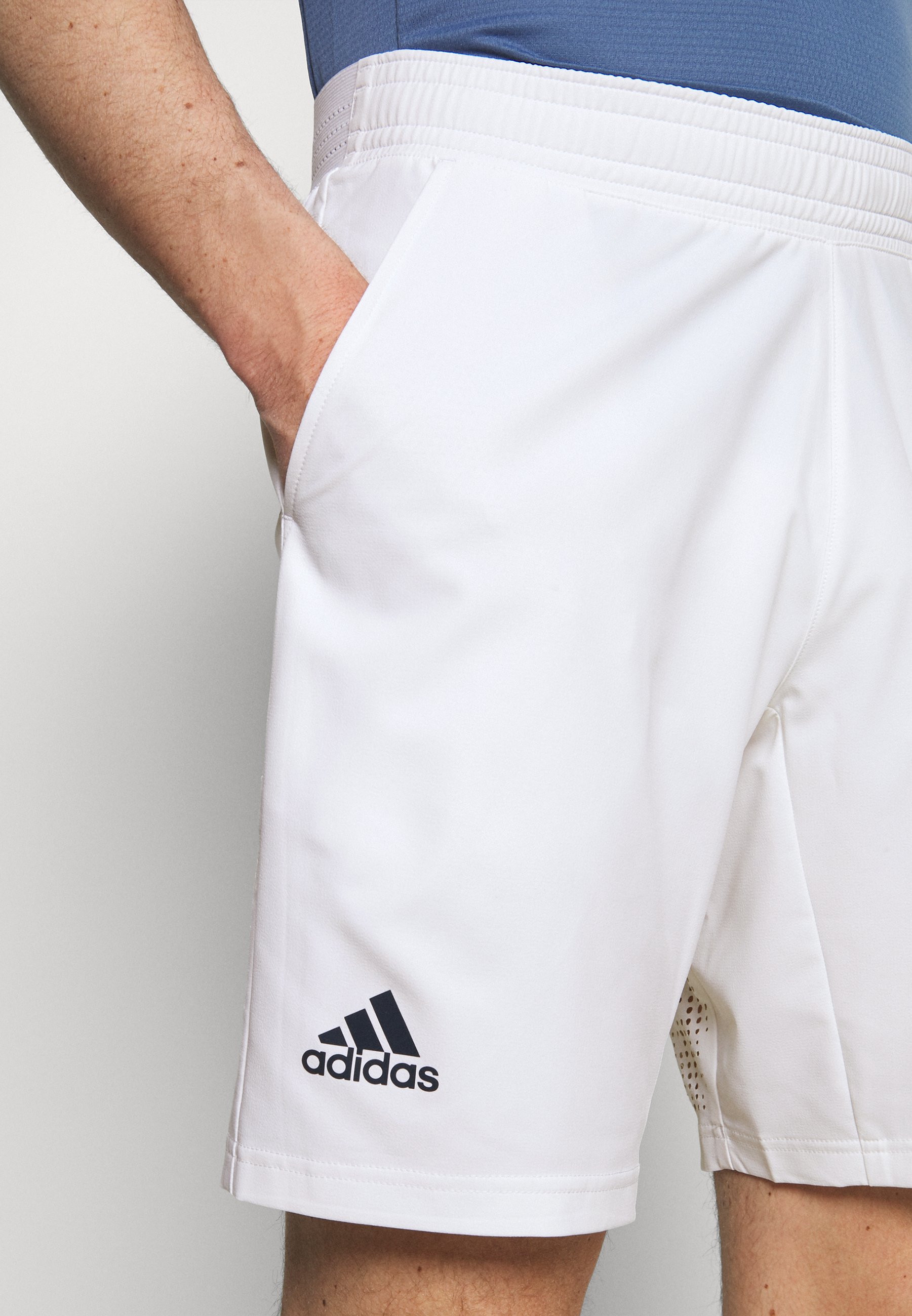 adidas Performance ERGO SHORT - Korte broeken - white/crenav/wit - Zalando .nl