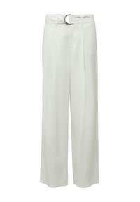 WIDE-LEG MIT GÜRTEL - Broek - creme