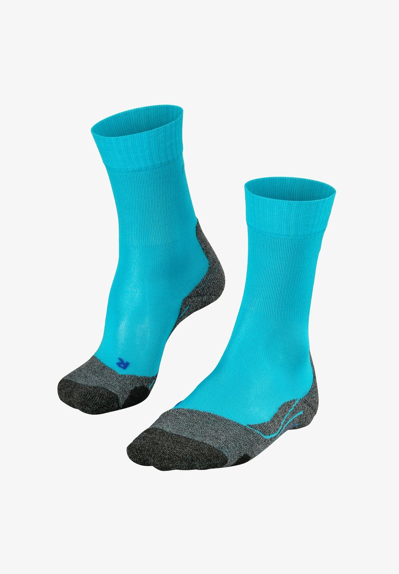 FALKE TK2 COOL TREKKING - Sportsocken - peacock blue