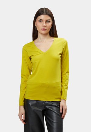 V-NECK BASIC  - Langærmet T-shirt - acid