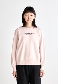 Calvin Klein Jeans INSTITUTIONAL GRAPHIC - Melegítőfelső - peach whip