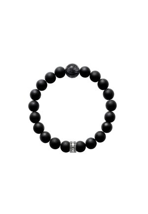 THOMAS SABO Armband - silver-coloured/black