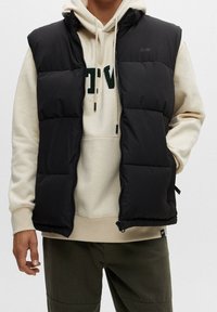 PULL&BEAR Weste - mottled black