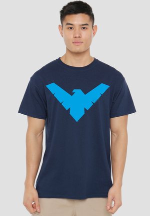 Cotton Soul, BATMAN NIGHTWING SYMBOL - Print T-shirt - dark blue