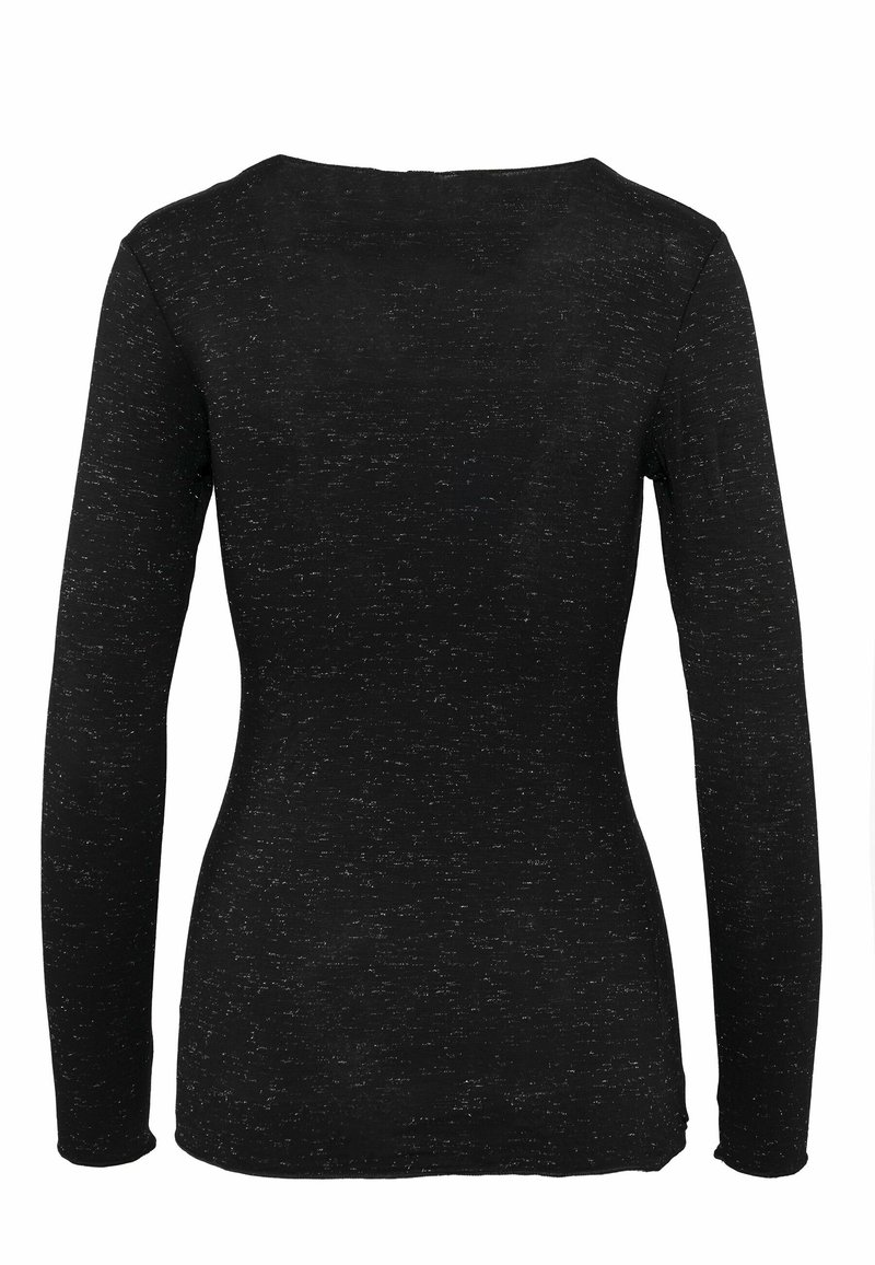 Ciocca BOAT NECK TOP - Unterhemd/-shirt - black