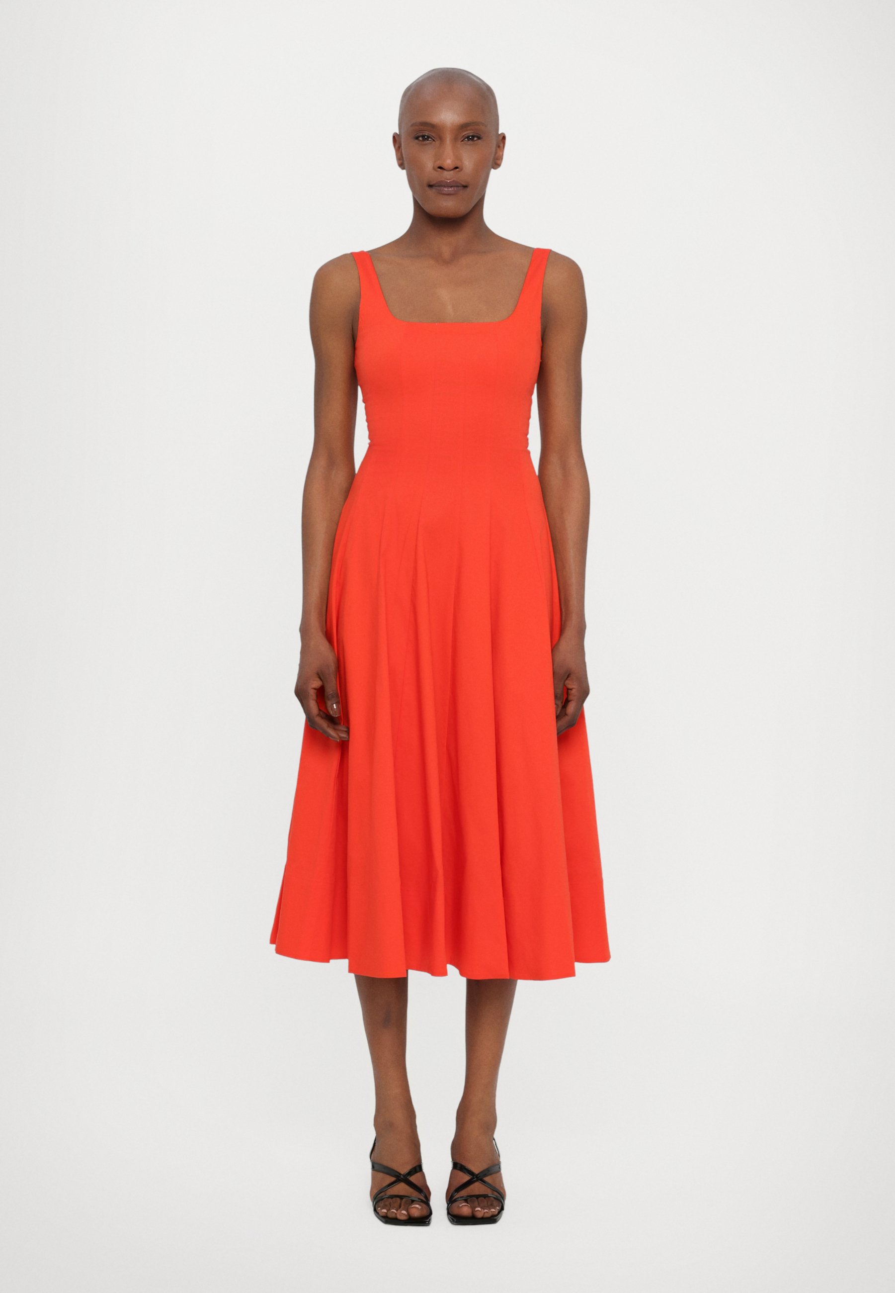STAUD WELLS DRESS - Day dress - cayenne/orange