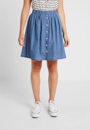 A-lijn rok - light-blue denim