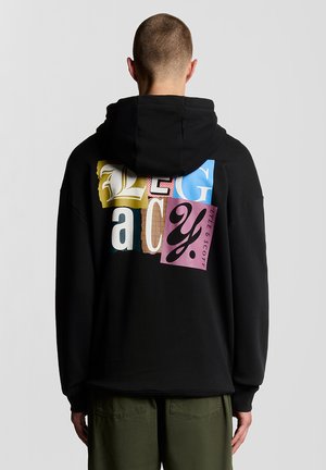 PAPER LETTERS GRAPHIC  - Φούτερ - jet black