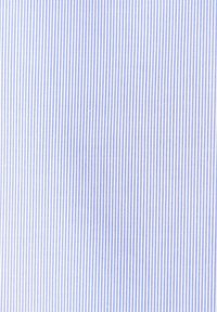 Motif à rayures verticales bleu et blanc sur tissu avec texture visible et détails de tissage.