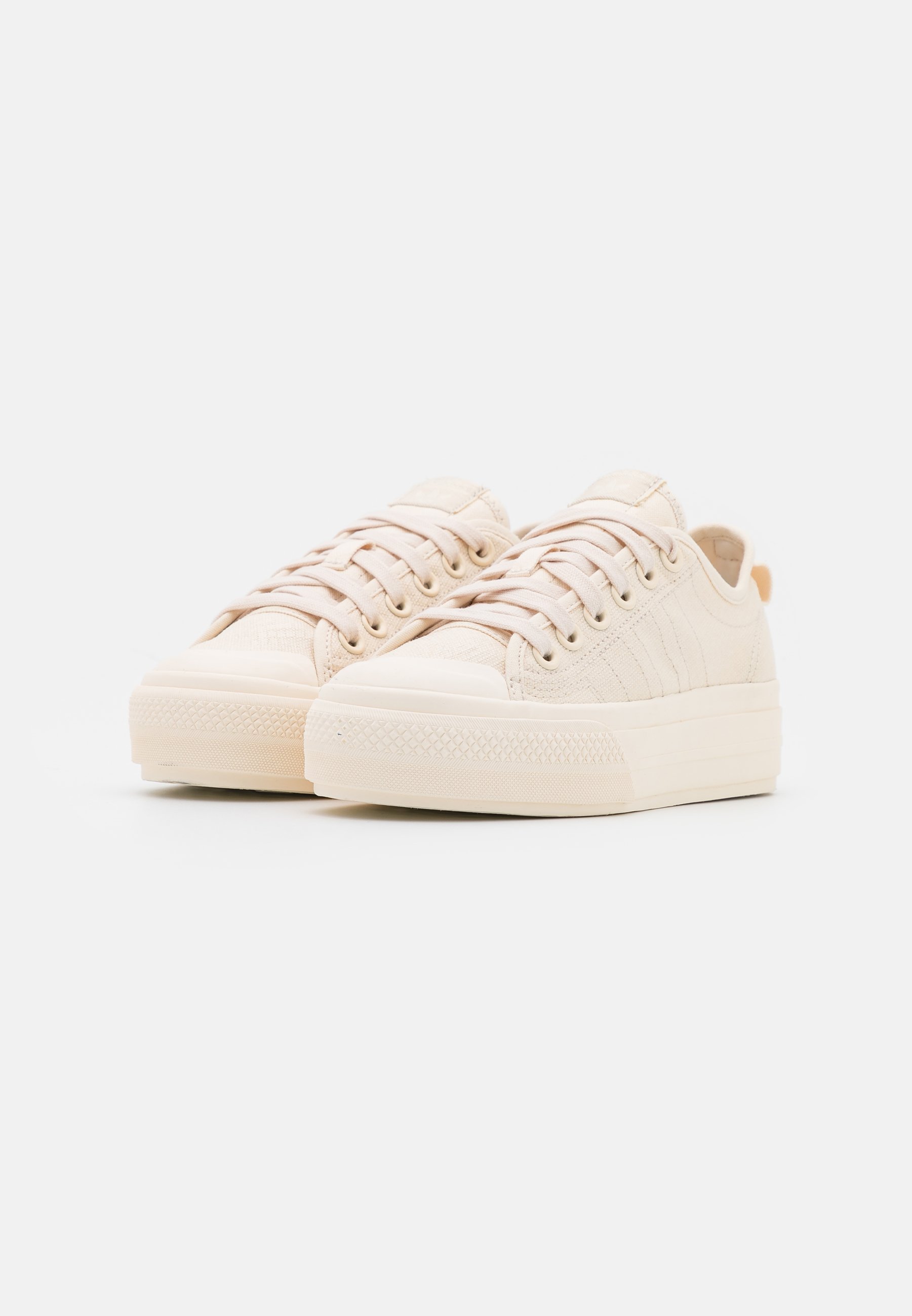 Cream platform trainers Clearance