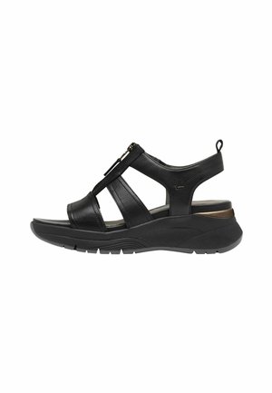 Platform sandals - black uni