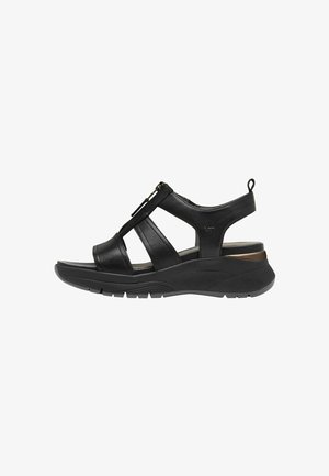 Platform sandals - black uni