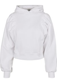 Felpa con cappuccio - white