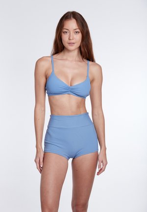 MIX MATCH UNI EINZELTEIL MIT STRUKTUR HOHE TAILLE - Bikini-Hose - hellblau