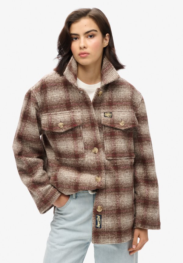 HEAVYWEIGHT - Leichte Jacke - ivory ombre check