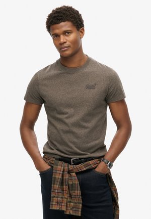 VINTAGE LOGO  - T-shirts basic - cocoa brown marl