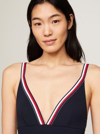 Tommy Hilfiger GLOBAL-STRIANGLE - Badeanzug - desert sky