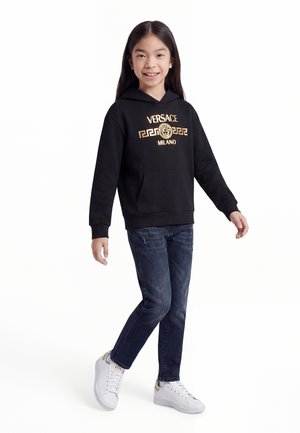 Versace FELPA FADE LOGO UNISEX - Hoodie - nero