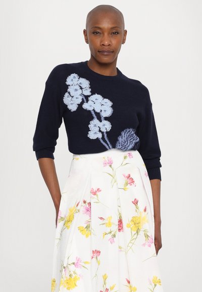Erdem PLEATED MIDI SKIRT - Rakott szoknya - off-white