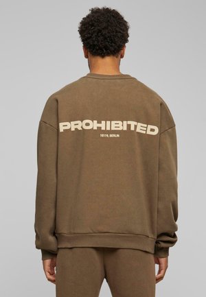 PROHIBITED UNISEX  CREW NECK - Sweater - mokka